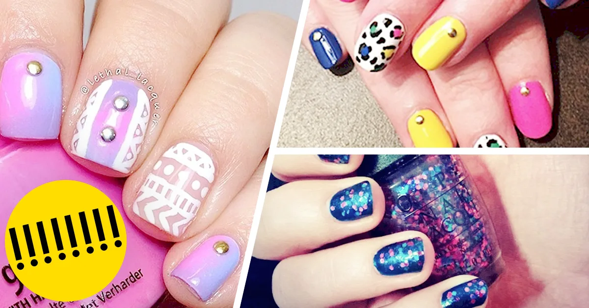 15 Diseños Preciosos de Manicura Ideales para Uñas Cortas