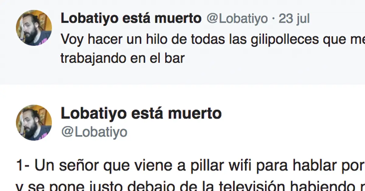 Un camarero denuncia las «gilipolleces» que hacen sus clientes en el bar de las que acaba harto cada día