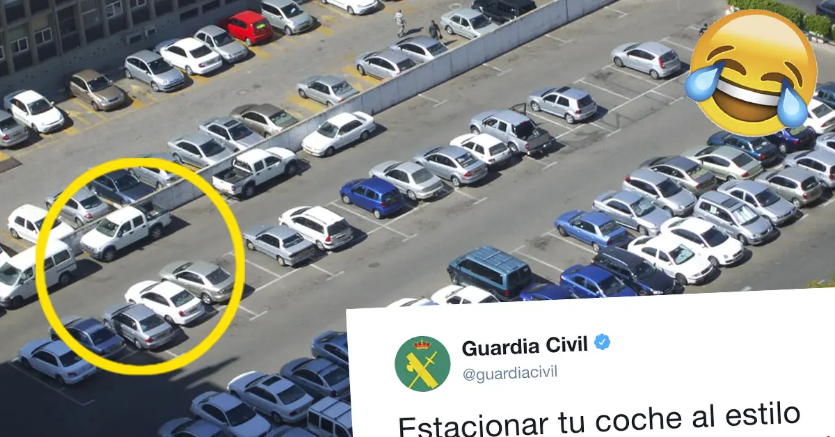 El chiste de la Guardia Civil sobre cómo aparcamos que ha triunfado en redes sociales