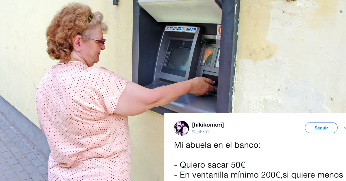 «Más lista que el aire» Una abuela se viraliza gracias a su truco del banco para sacar su dinero