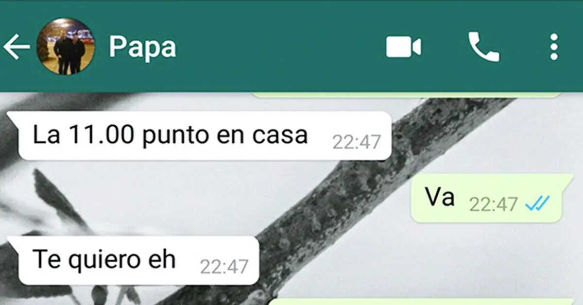 Un padre casi arruina un mensaje de cariño a su hija por WhatsApp