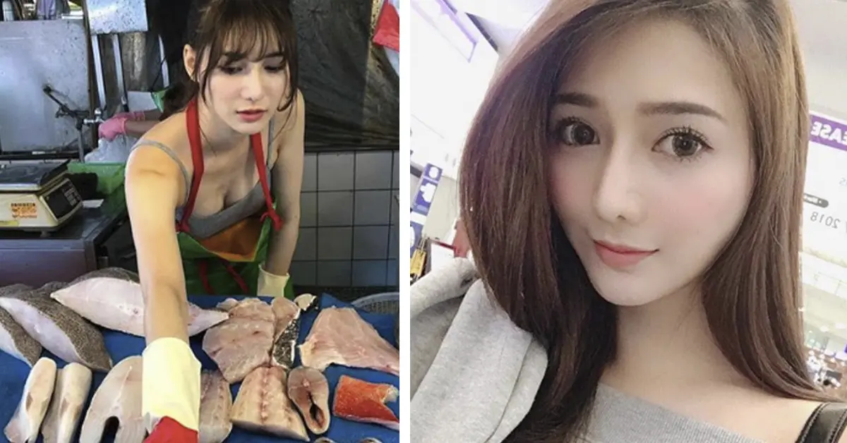 10 Imágenes de Liu Pengpeng, la pescadera Taiwanesa más bella del mundo que atrae todas las miradas