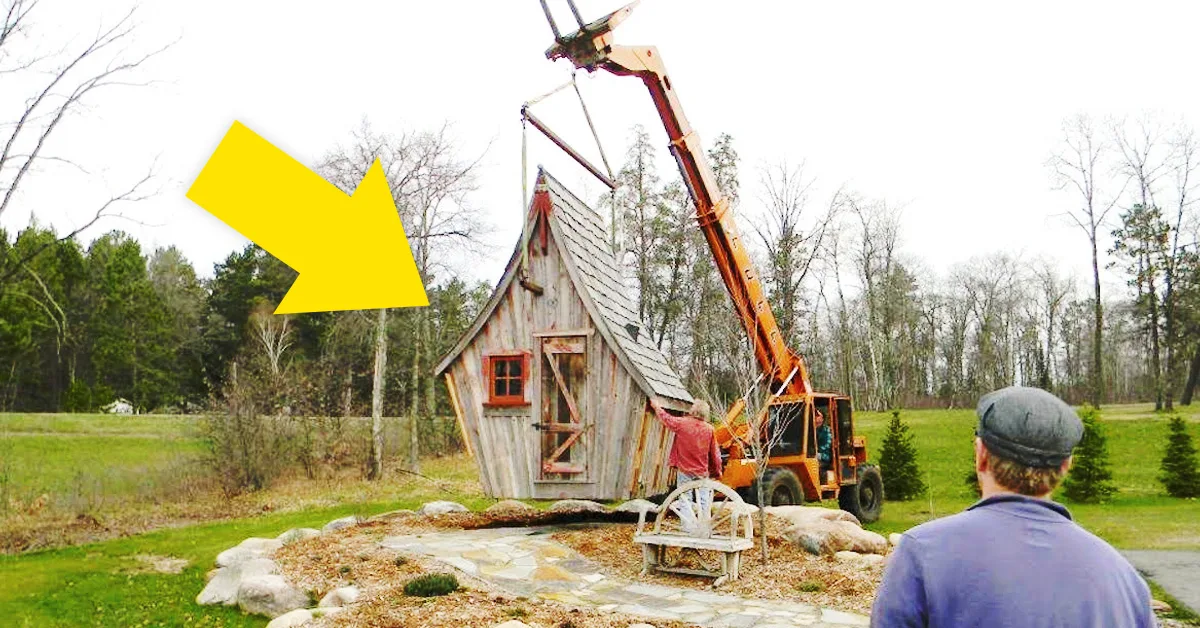 Dejaron esta extraña casa en medio del jardín… ¿lo que había dentro? Increíble