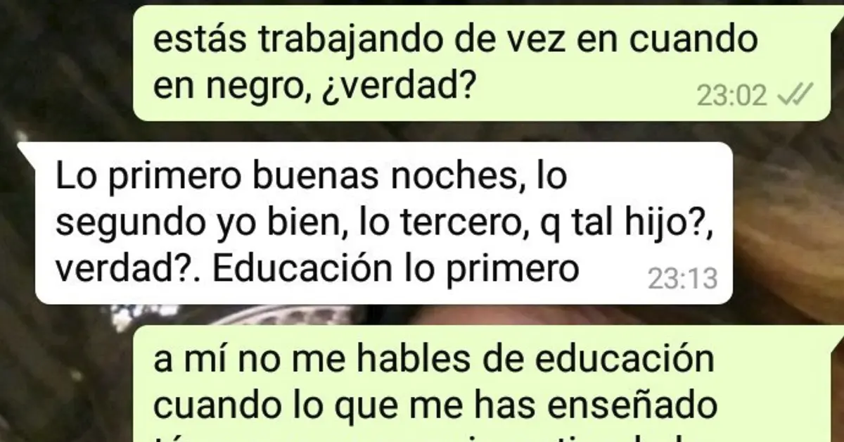 Un joven se hace viral tras compartir el chat con su padre hipócrita